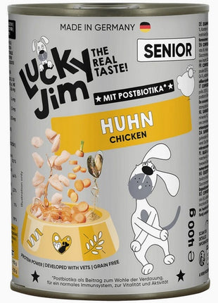 Lucky Jim Classic Senior Kurczak puszka 400g
