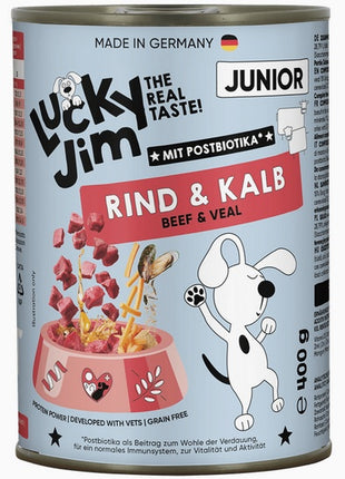 Lucky Jim Classic Junior Wołowina i cielęcina puszka 400g