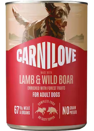 Carnilove Dog Lamb & Wild Boar Adult - jagnię i dzik puszka 400g