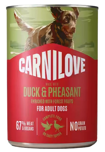 Carnilove Dog Duck & Pheasant Adult - kaczka i bażant puszka 400g