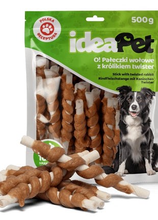 IdeaPet Pałeczki wołowe z królikiem Twister 500g