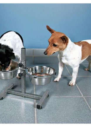 Trixie Hundebar mit Edelstahlnäpfen