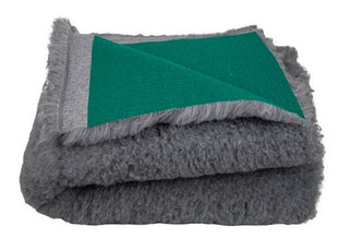 BUBA Dry Bed Legowisko bez antypoślizgów  28mm 50x37cm szare z zielonym spodem [A104]