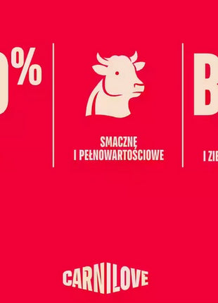Carnilove Dog Jerky Beef Fillet - wołowina filet 100g