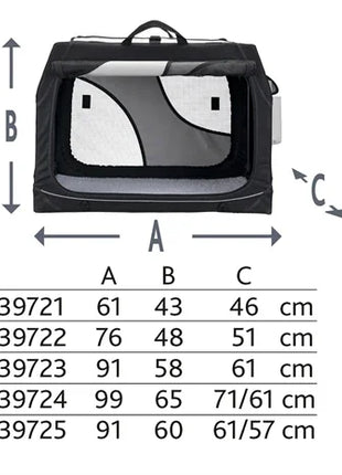 Trixie Reismand Vario Zwart / Grijs