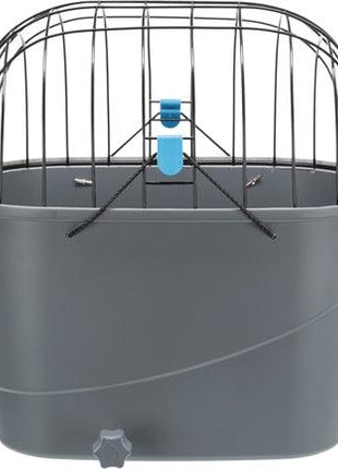 Trixie Fietsmand Voor Bagagedrager Met Draadkoepel Kunststof Grijs