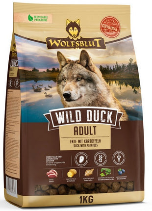 Wolfsblut Dog Wild Duck Adult - kaczka i ziemniaki 1kg