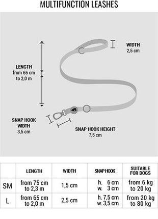 Morso Hondenriem Verstelbaar Gerecycled Skyline Rood / Roze