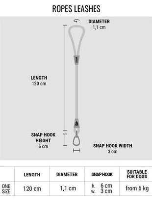 Morso Hondenriem Regular Rope Gerecycled Gold Goud