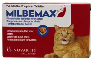 Milbemax Tablet Ontworming Kat 2-8Kg 4Tbl