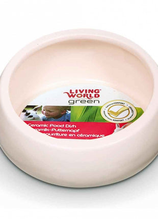 LIVING WORLD Ergonomischer Nagernapf groß elfenbein