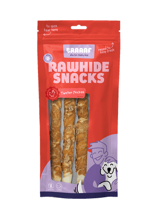 Braaaf Rawhide Twister Kip - 25 cm