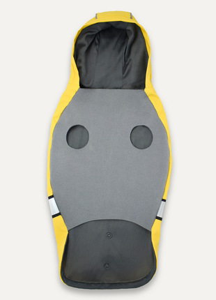 Goo-eez Reflective Hooded Raincoat Geel/Grijs