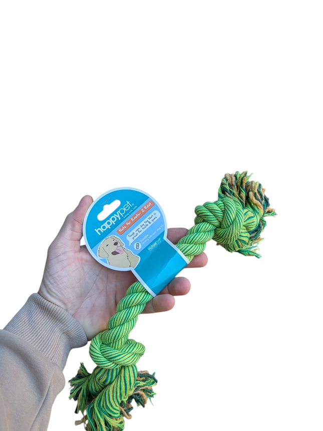 Happy Pet Flossin Fun 2 Knot - 5 olika storlekar tillgängliga