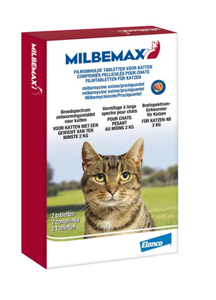 Milbemax Tablett Avmaskning Katt 2-8 kg 2 msk