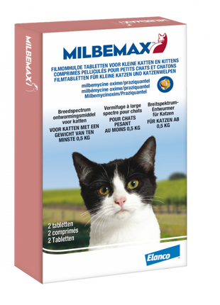 Milbemax Avmaskning Liten Katt/Kattunge – 2 tabletter