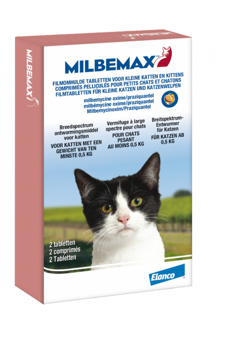 Milbemax Tablett Avmaskning Liten Katt / Kattunge 2Tbl