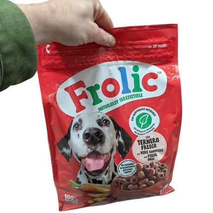 Frolic Dry With Beef - Prisvärt hundfoder med nötkött och grönsaker - 2,6 kg