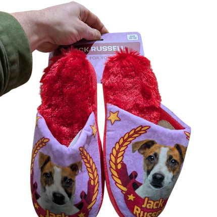 Märkeslösa tofflor Jack Russel Rosa / Fuchsia