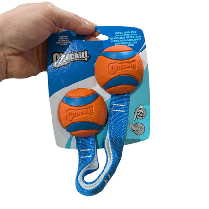 Chuckit Ultra Duo Tug – Slitstark dragleksak med bollar
