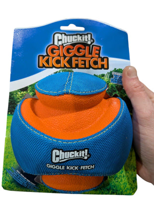 Chuckit Giggle Kick Fetch - unik boll med roligt "fniss"-ljud