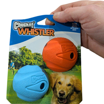 Chuckit Hundleksak The Whistler – Visslingsboll