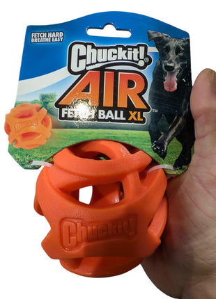 Chuckit Breathe Right Fetch Ball Orange - Boll med rolig struktur i olika storlekar