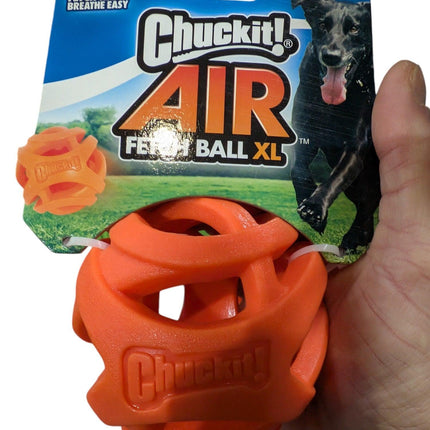 Chuckit Breathe Right Fetch Ball Orange - Boll med rolig struktur i olika storlekar