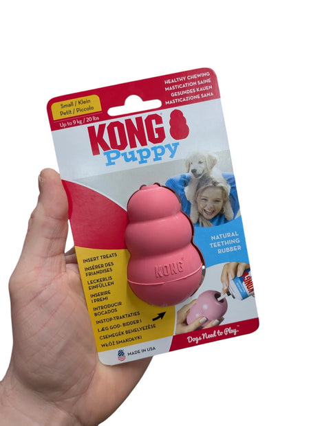 Kong Puppy Rosa eller Blå Blandade - Snackleksaker för Valpar