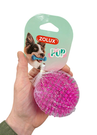 Zolux Pop TPR Spiky Ball Rosa – Apportboll med tandköttsmassage – 8 cm