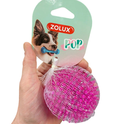 Zolux Pop TPR Spiky Ball Rosa – Apportboll med tandköttsmassage – 8 cm