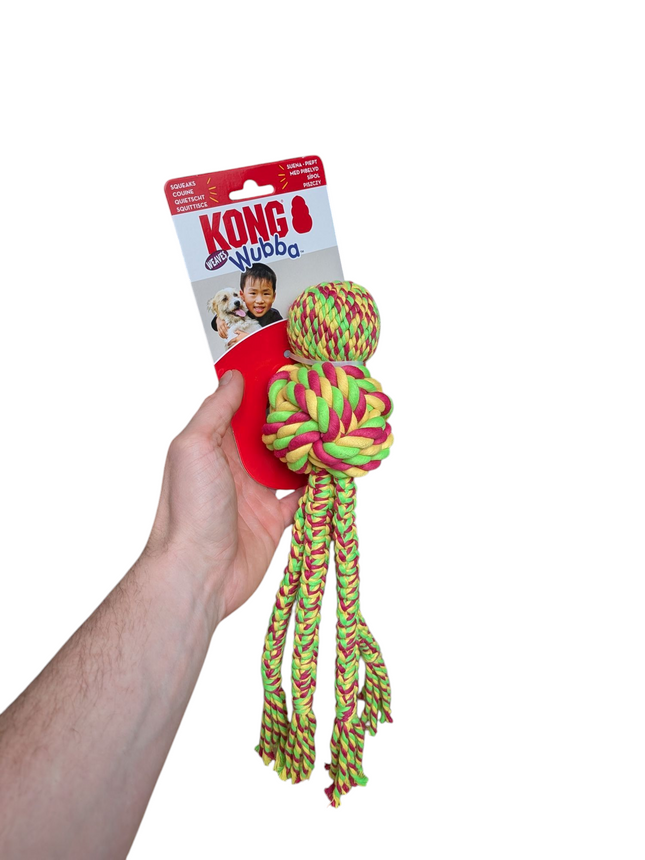 Kong Wubba väver rep - För apportering, tuggning och dragning