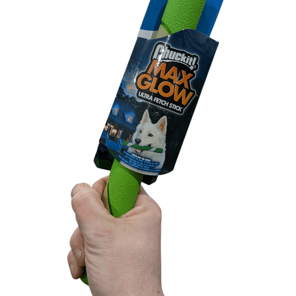 Chuckit Max Glow Ultra Fetchstick Grön - Lyser i mörkret