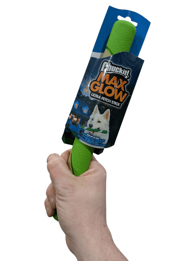 Chuckit Max Glow Ultra Fetchstick Grön - Lyser i mörkret