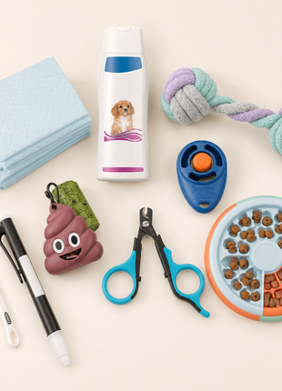 Puppy Starterbox 0-6 Månader – Förmånspaket med 9 Produkter