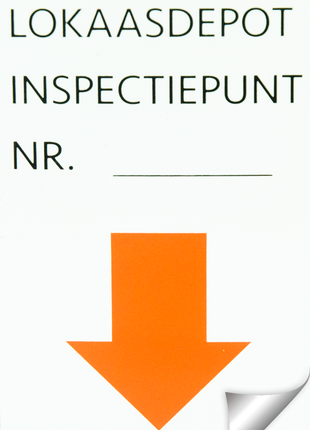 Sticker Inspectiepunt