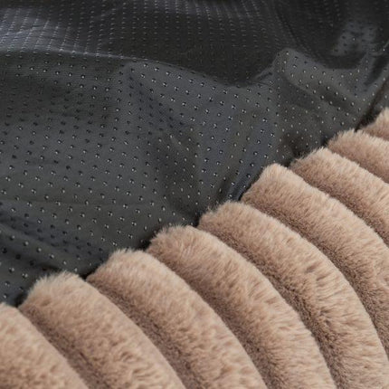 Trixie Hundkorg Lonni Ribbed Velvet Square Ljusbrun