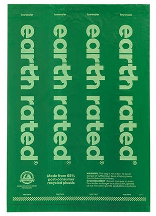 Earth Rated Woreczki ekologiczne do zbierania odchodów 8x15szt lawendowe