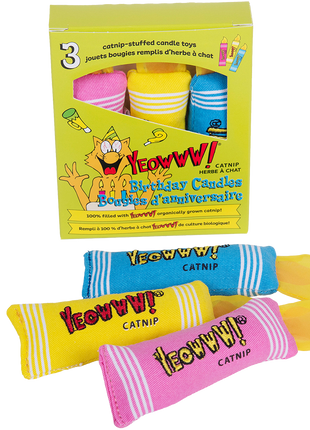 Yeowww! Birthday Candles 3 st.