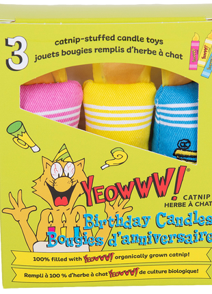 Yeowww! Birthday Candles 3 st.