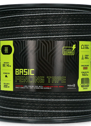 ZoneGuard Basic afrasteringslint 40 mm zwart 200 m
