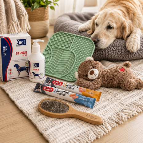 Fidello bortskämningspaket för äldre hundar – komfort, lugn och omvårdnad för din senior hund